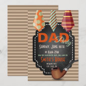 MulticolorStropdassen met bruine strepen, vaderdag Kaart (Voorkant / Achterkant)