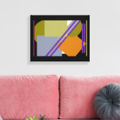 "Multicolot Moderne Kunst" Canvas Afdruk (Insitu (Woonkamer))