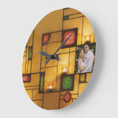 Multicolour Art Deco Design One - Fotoklok Grote Klok (Hoek)