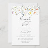 Multicolour Bloemenbrunch met de bruidsdouche Kaart (Voorkant)