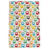 Multicolour Cartoon Uil Gift Bag Medium Cadeauzakje (Voorkant)