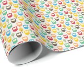 Multicolour Cartoon Uil Wrapping Papier (Rol Hoek)