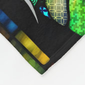 Multicolour Cat 708 Patronen Fleece Deken (Hoek)