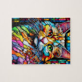 Multicolour Cat 708 Patronen Legpuzzel (Horizontaal)
