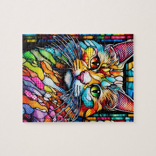 Multicolour Cat 708 Patronen Legpuzzel (Horizontaal)