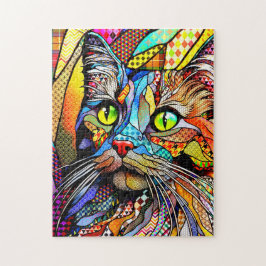 Multicolour Cat 711 patronen Legpuzzel