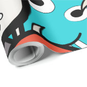 Multicolour Doodle Monster Cartoon Cadeaupapier (Rol Hoek)