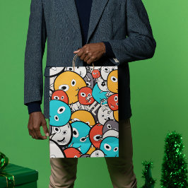 Multicolour Doodle Monster Cartoon Medium Cadeauzakje