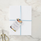 Multicolour Elegant Bloemen Bruiloft Welkom Cadeaulabel (Met Touw)