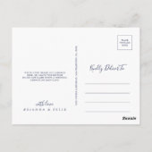 Multicolour Elegant Bloemen Dank u Briefkaart (Achterkant)