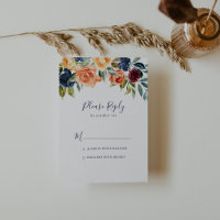 Multicolour Elegant Bloemen RSVP