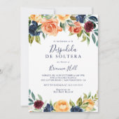 Multicolour Elegant Bloemen Spaans Vrijgezellenfee Kaart (Voorkant)