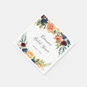 Multicolour Elegant Floral Vrijgezellenfeest serve Servet (Hoek)