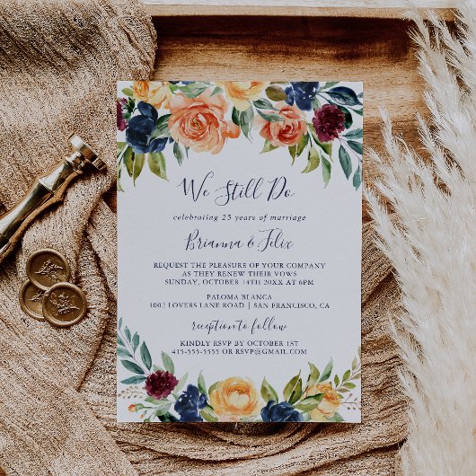 Multicolour Elegant Floral We doen nog steeds gelo Kaart