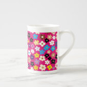 Multicolour Floral Pattern Porselein Kop (Rechts)