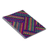 Multicolour gebreid naadloos patroon notitieboek (Rechterzijde)