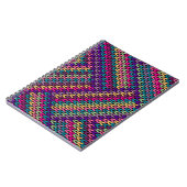 Multicolour gebreid naadloos patroon notitieboek (Linkerzijde)