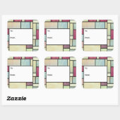 Multicolour Glas in lood Gift Label Stickers (Vel)