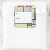 Multicolour Glas in lood Gift Label Stickers (Tas)