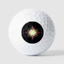 Multicolour golfballen met unieke patronen