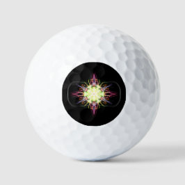 Multicolour golfballen met unieke patronen