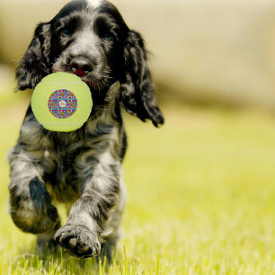 Multicolour hart oogbal collage kleurrijk tennisballen
