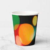 Multicolour Party Bokeh Papieren Bekers (Achterkant)