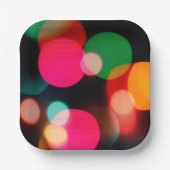 Multicolour Party Bokeh Papieren Bordje (Voorkant)