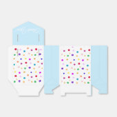 Multicolour Polka Dots Dank u Bedankdoosjes (Uitgevouwen)