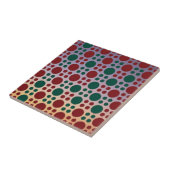 Multicolour schaduw Polka dot Tegeltje (Zijkant)