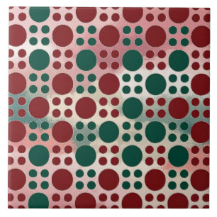 Multicolour schaduw Polka dot Tegeltje