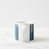 Multicolour streepontwerp espresso kop (Achterkant)