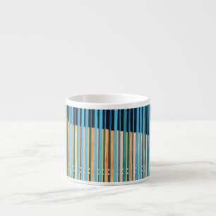 Multicolour streepontwerp espresso kop