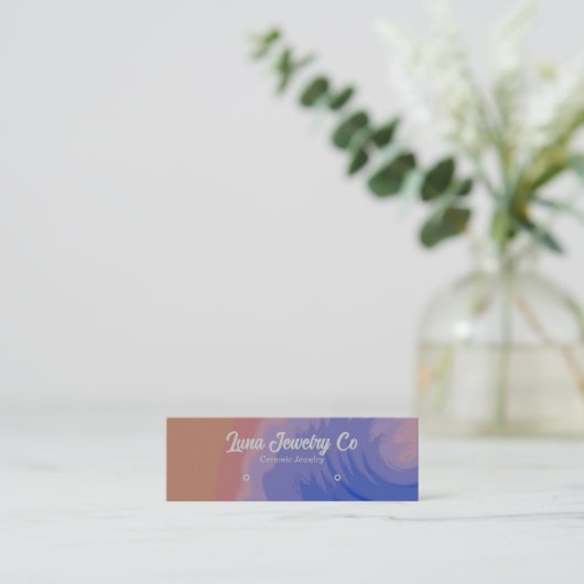 Multicolour Surf Wave Sieraden Visitekaartje (Staand voorkant)