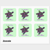 Multicolour Turtle Child's Bookplate Stickers (Vel)