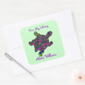 Multicolour Turtle Child's Bookplate Stickers (Envelop)