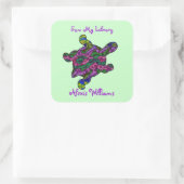 Multicolour Turtle Child's Bookplate Stickers (Tas)
