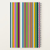 Multicolour Vertical Striped notebook  Notitieboek (Achterkant)