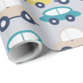 Multicolour Vintage Cars Cartoon Cadeaupapier (Rol Hoek)