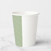 Multicolour Wave Pattern Paper Cup Papieren Bekers (Links)