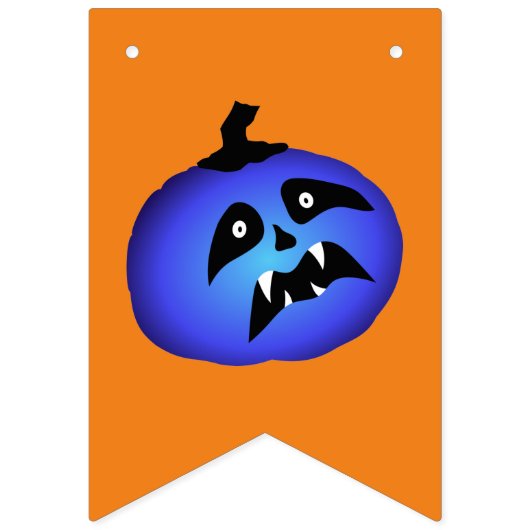 Multicoloured Halloween Girlande scary Pumpkins  Vlaggetjes (Tweede vlag)