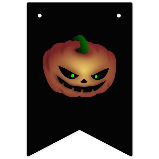 Multicoloured Halloween Girlande scary Pumpkins  Vlaggetjes (Derde vlag)