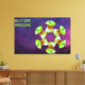 Multicore-verwerking Canvas Afdruk (Insitu (Woonkamer))