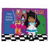 Multicultural Alice - Drink me Large Gift Bag Groot Cadeauzakje (Achterkant)