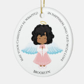 Multicultural Angel Ceramic Ornament (Links)