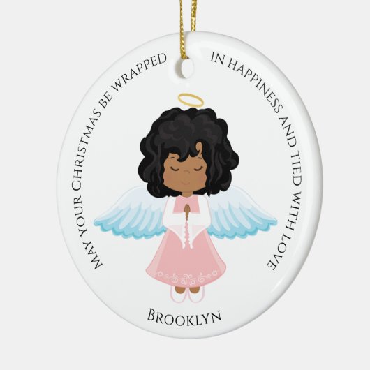 Multicultural Angel Ceramic Ornament (Links)