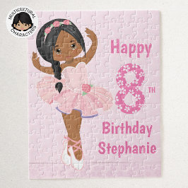 Multicultural Ballerina Happy Birthday Legpuzzel