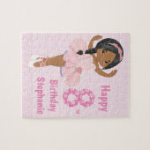 Multicultural Ballerina Happy Birthday Legpuzzel (Horizontaal)