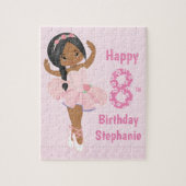 Multicultural Ballerina Happy Birthday Legpuzzel (Verticaal)
