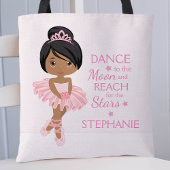 Multicultural Ballerina Personalized Tote Bag